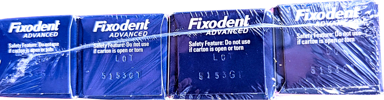 Fixodent Advanced Denture Adhesive Max Hold Value Pack 4 x 2.2 Oz