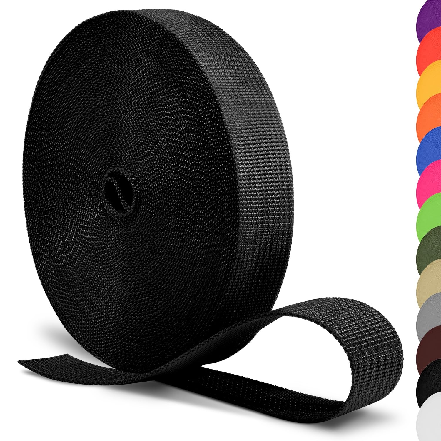 12 Yards Webbing 1 Inch Wide Polypropylene Webbing Strap 1" Webbing Strapping...