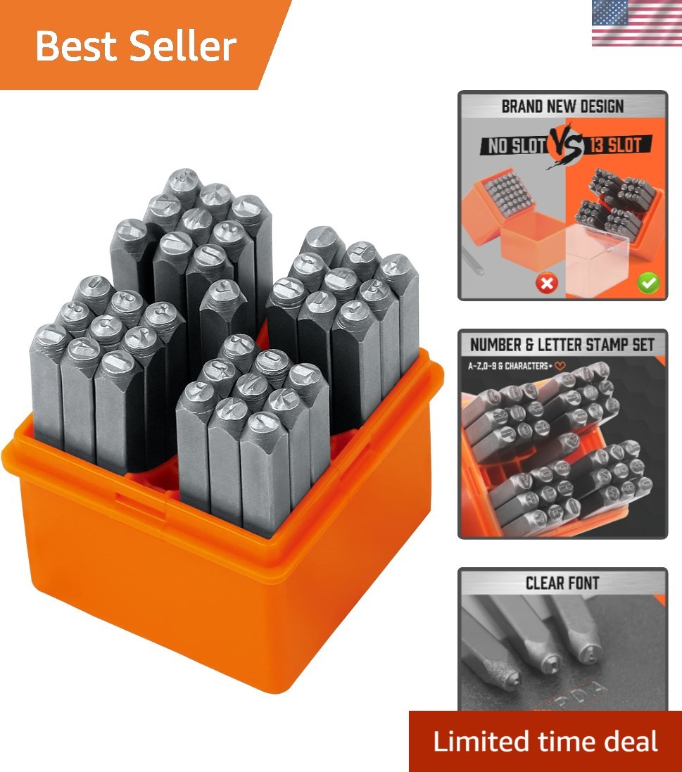Versatile 37-Piece Stamp Set with Letters A-Z & Numbers 0-9 for All Crafts