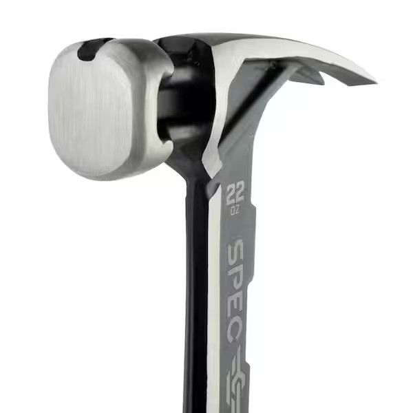 Framing Hammer, 22 Oz., Rip Claw, Smooth Face, Shock-Absorbing Grip