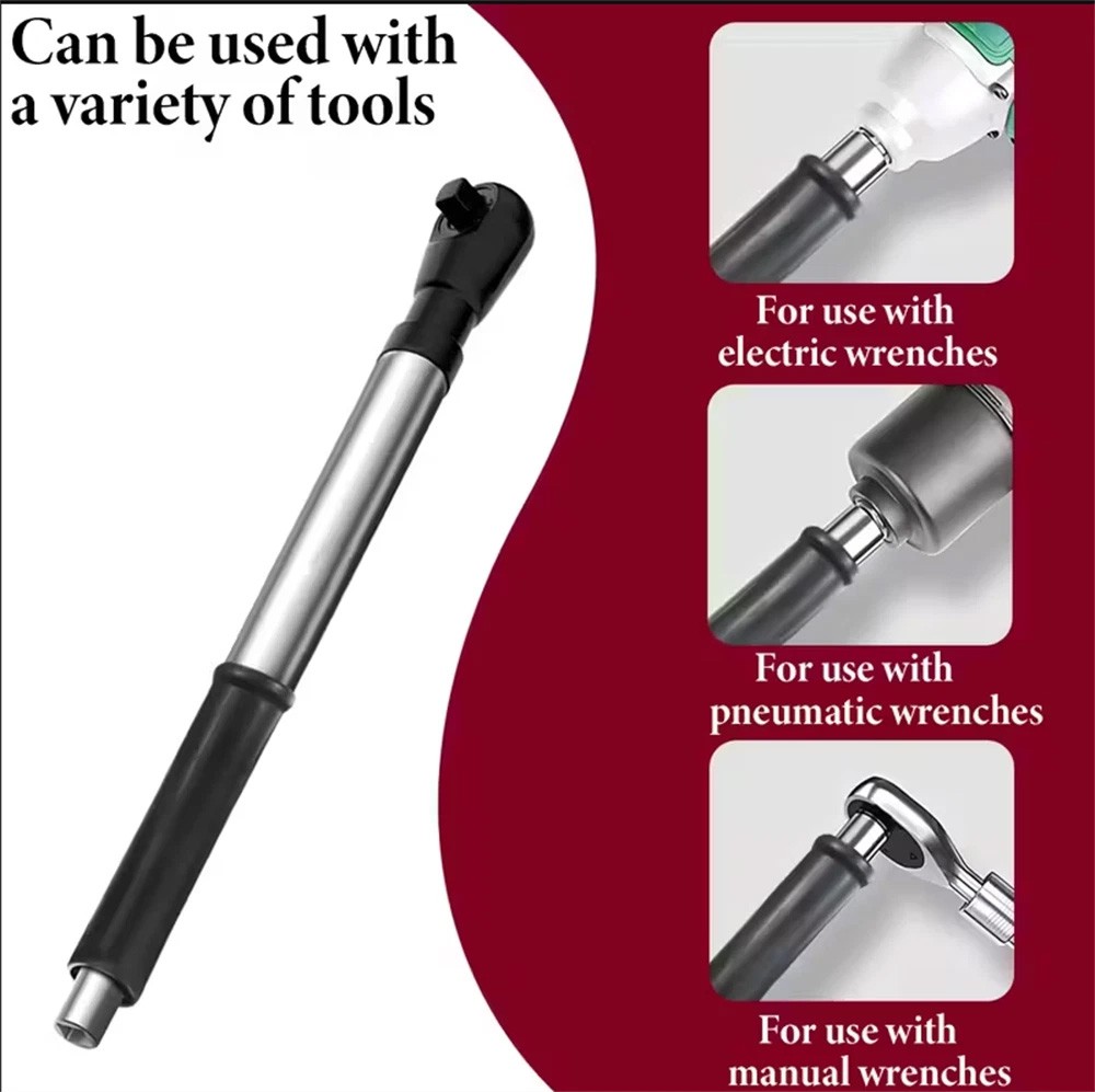 1/2" Offset Extension Wrench Impact Ratchet Extender for Electric Drill Adapter