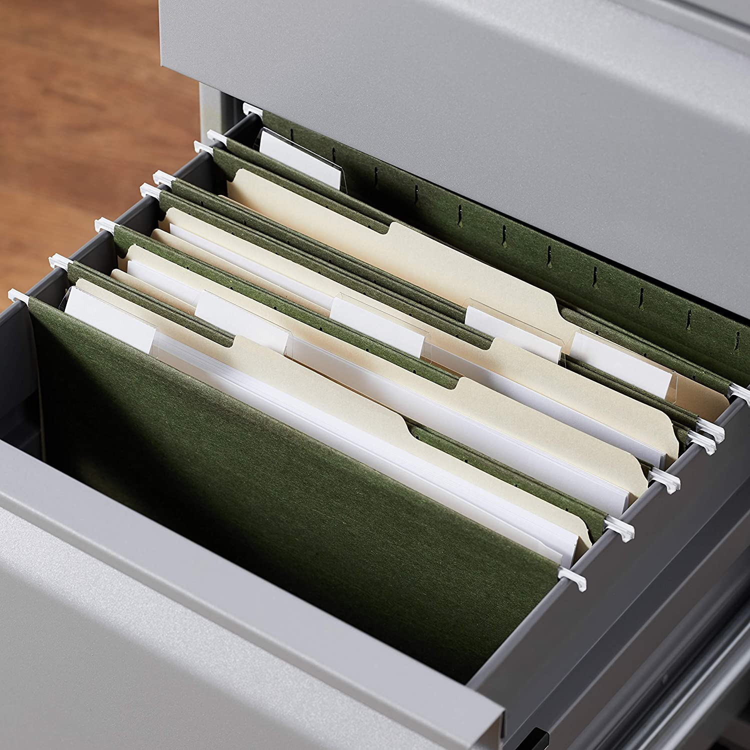 Hanging Organizer File Folders for Efficient Filing, Sturdy, Adjustable Tabs, Le