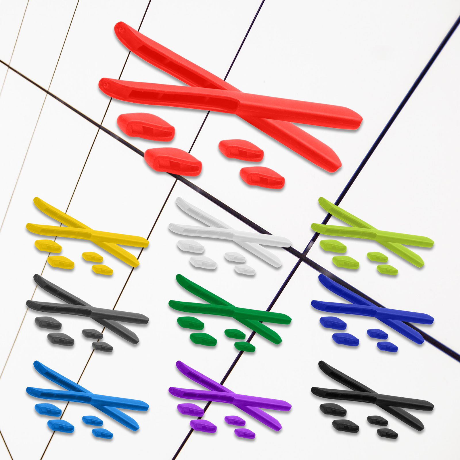 Replacement Rubber Kits for-Oakley Fast Jacket Fast Jacket XL Multi-Colors