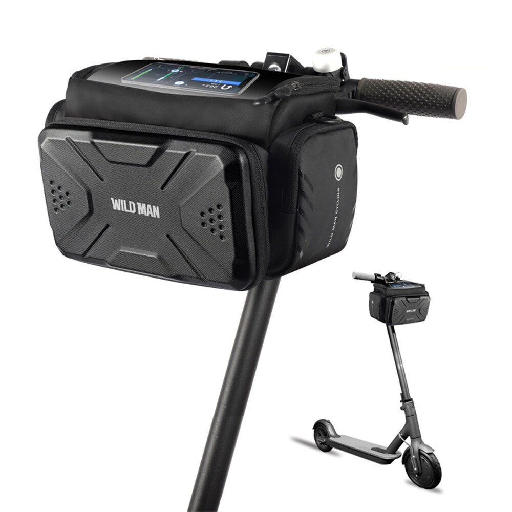 WILD MAN Bike Bicycle Front Shoulder Bag Phone Touch Screen Case Large Capacity