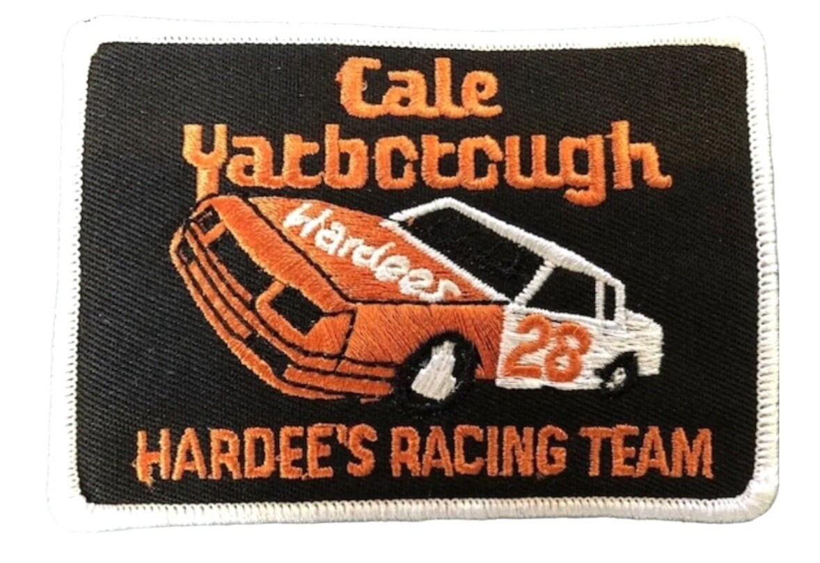 Cale Yarborough Hardee’s NASCAR Racing Retro Vintage Style Patch Iron On Hat Cap