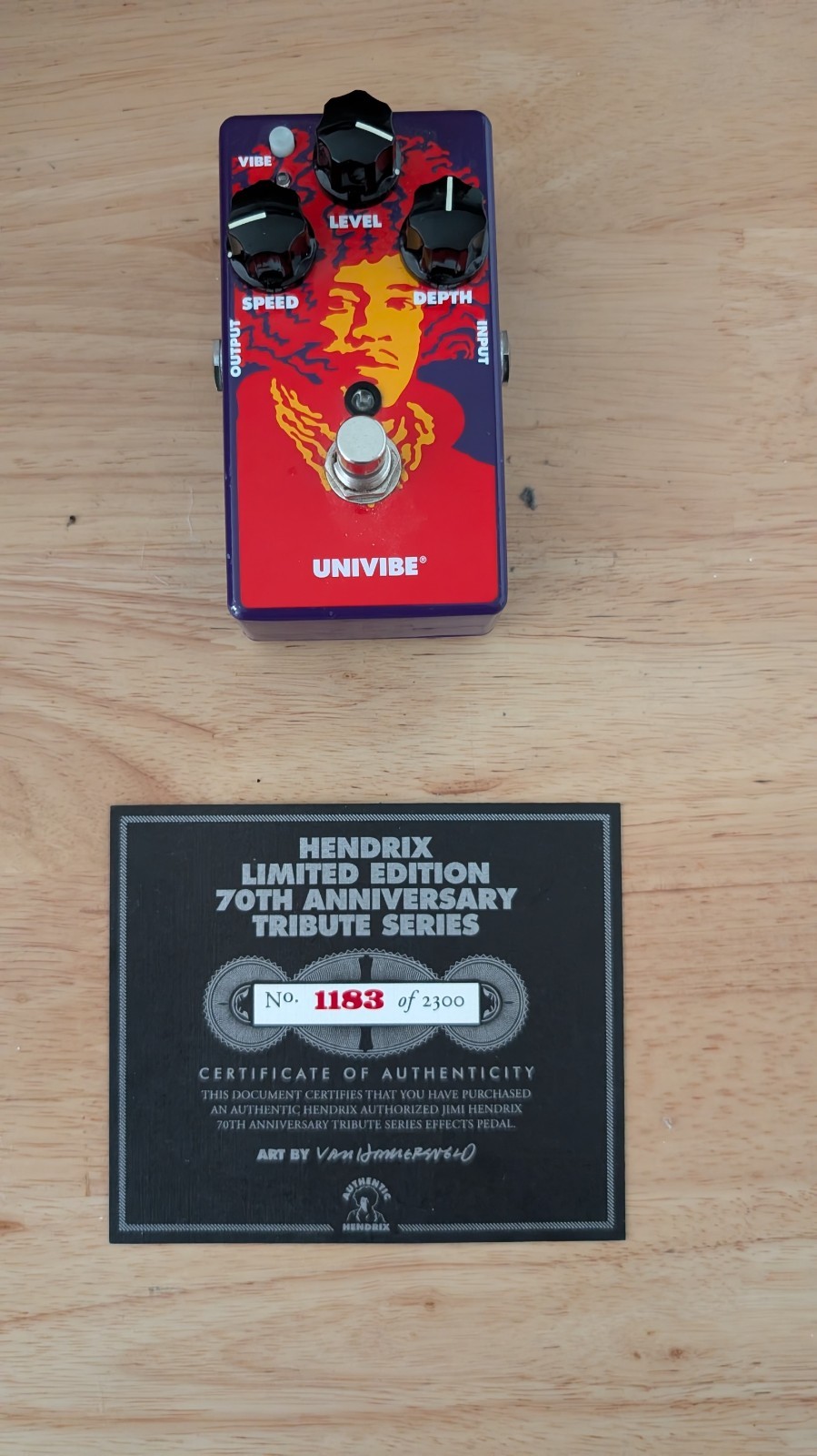 Jim Dunlop JHM3 Jimi Hendrix 70th Anniversary Univibe Phaser