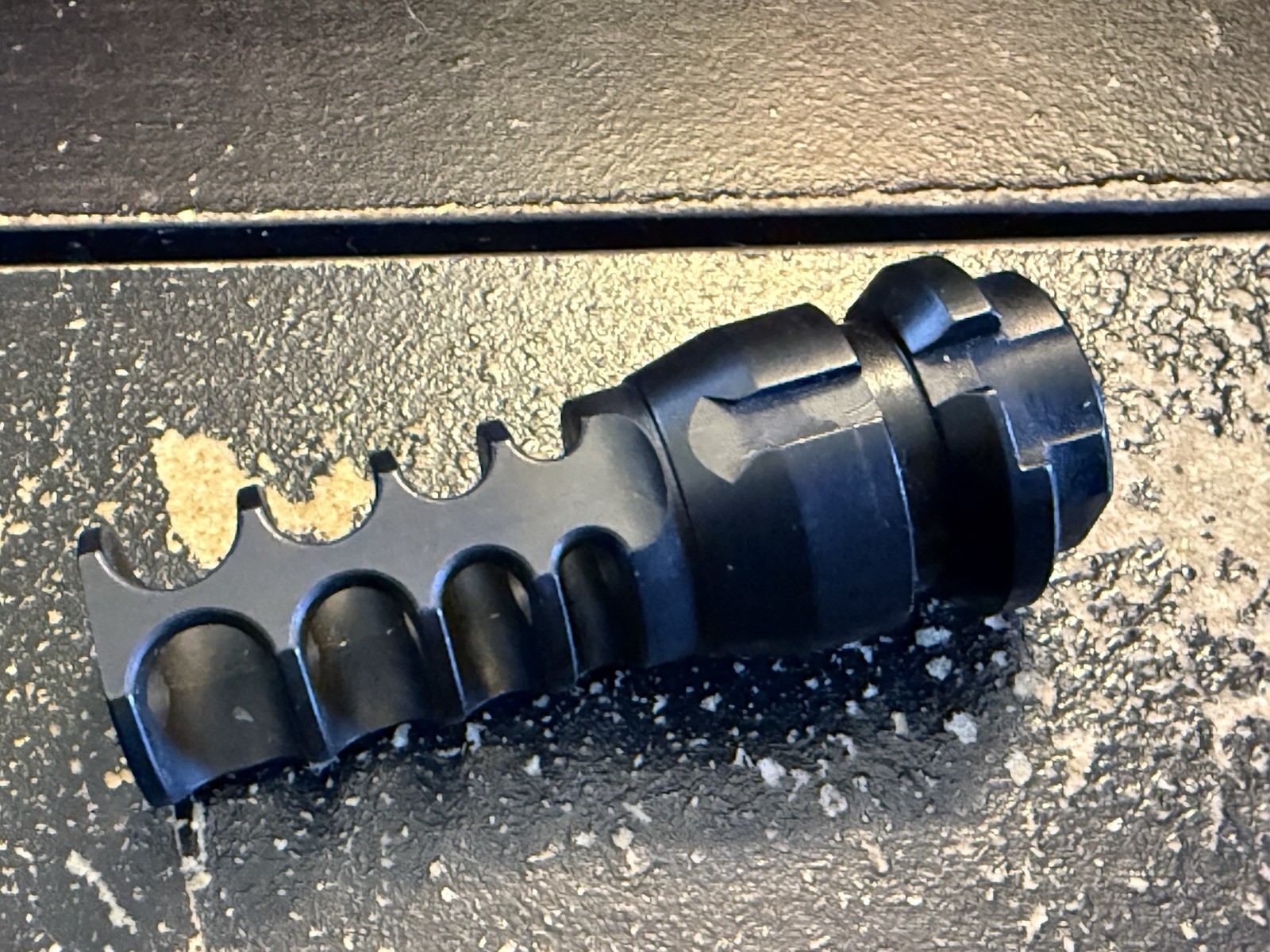 JMac Customs 4C KeyMo muzzle brake .30 cal 14x1 LH RRD-4C-14F-KM pinnable comp
