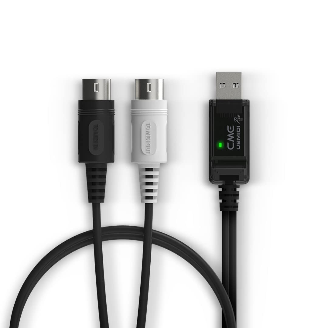 High-Speed USB MIDI Cable with Filter and Mapper - 6.5ft Plug & Play Interface
