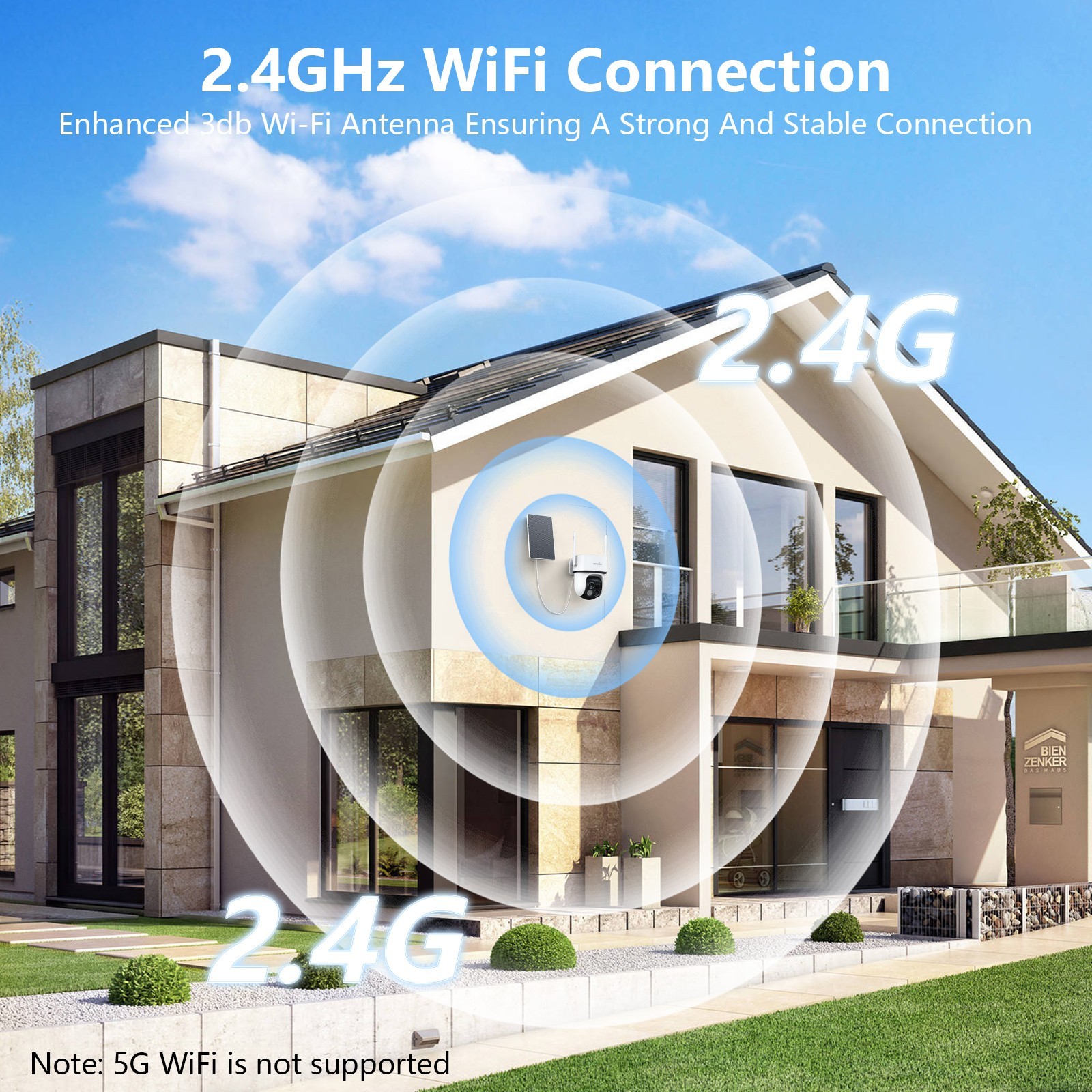 Wansview Solar Security Camera Wireless Outdoor Surveillance Ai Detection 2-pack
