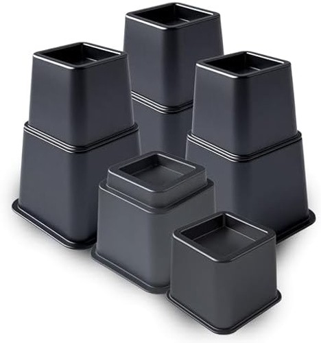 Simple＆Opulence Bedding Adjustable Bed Furniture Risers - Elevation in Height...