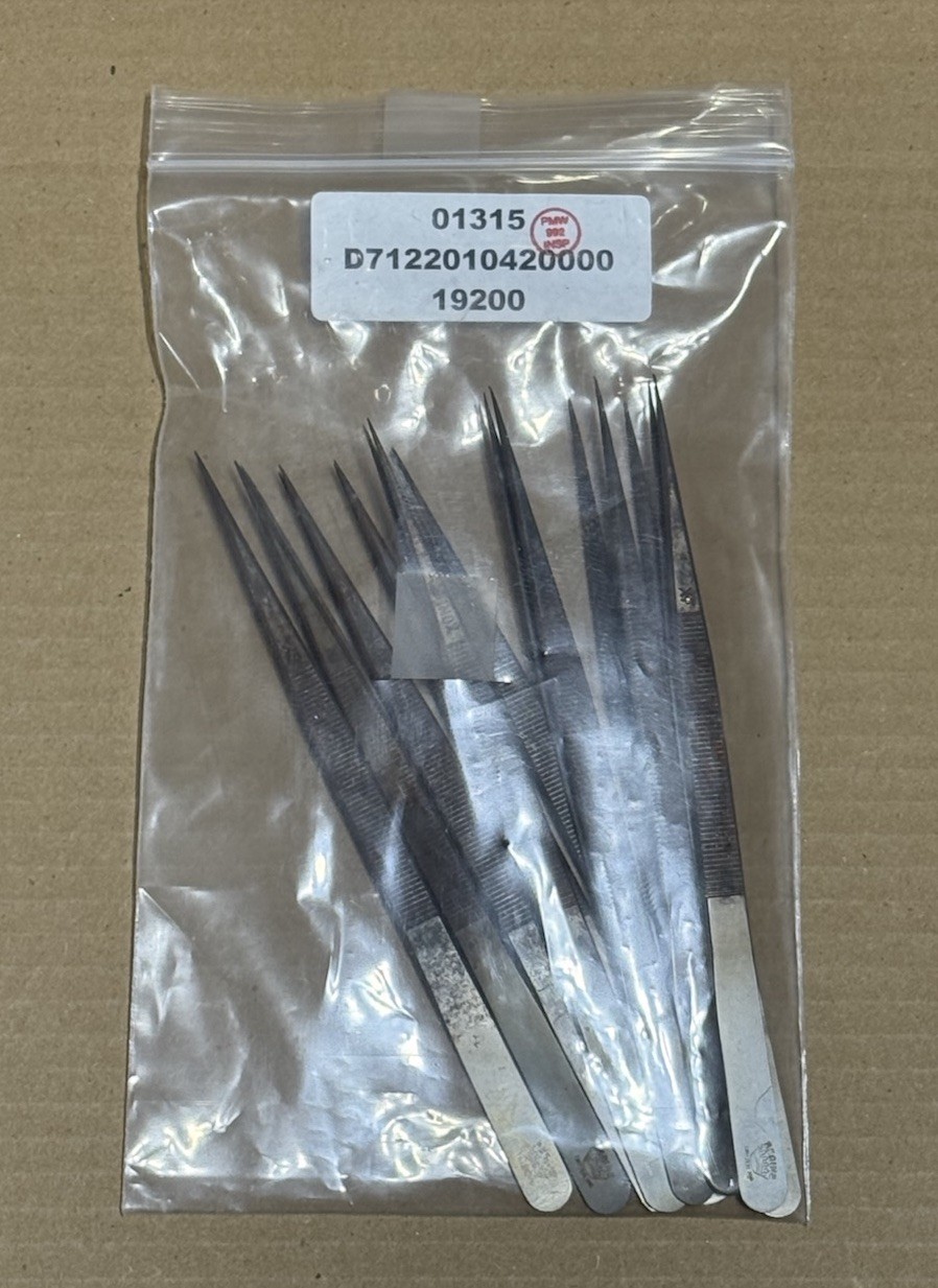 10 Pack - Used REGINE SWITZERLAND INOX XF 165 Tweezers Stainless Steel