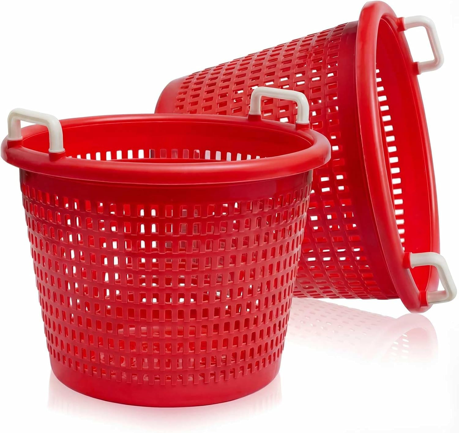 Heavy Duty Fishing Basket 100 Lb Fish & Crawfish Basket with Reinforced Handle M