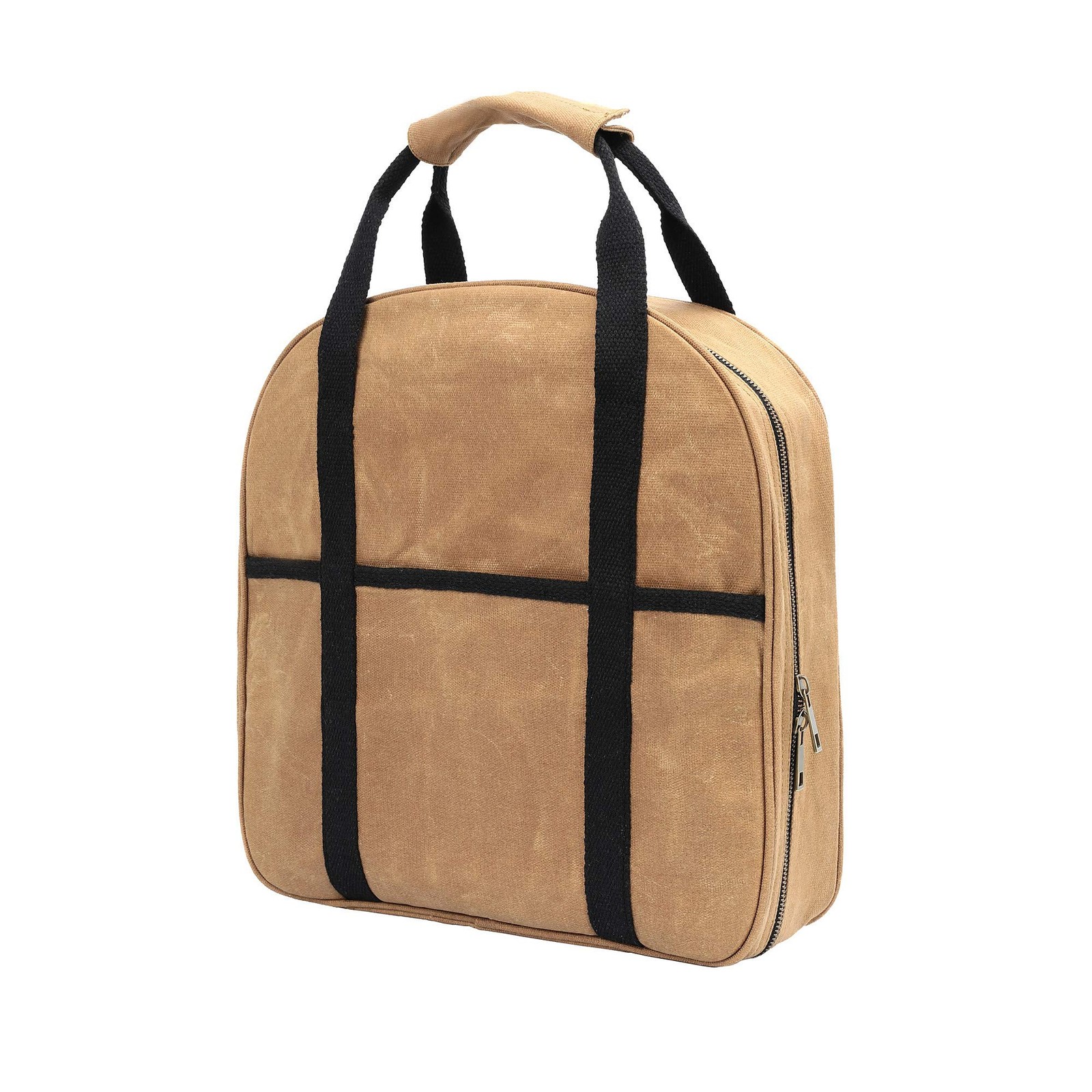 Waxed Canvas Cable Bag 14" X 14" X 3" Waterproof Heavy Duty Tool - Multi Pocket