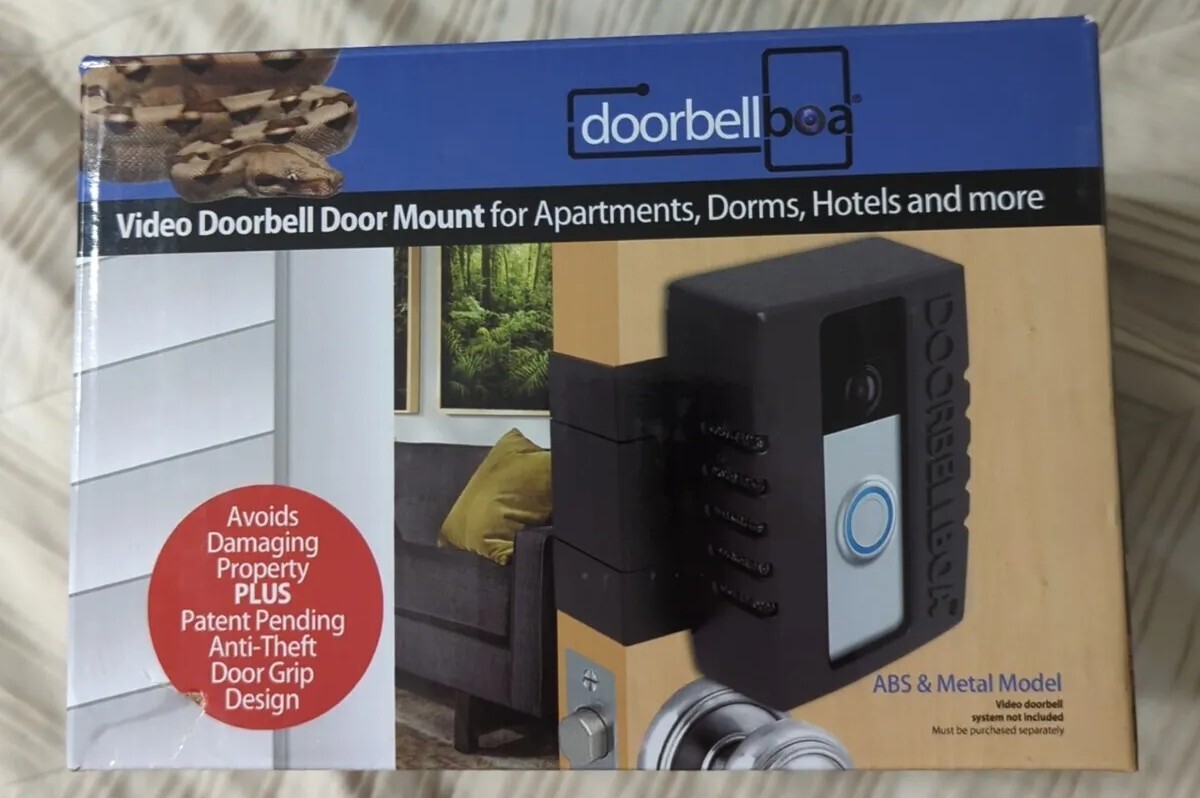 Doorbell Boa Anti-Theft Video Doorbell Door Mount Apartment Rental
