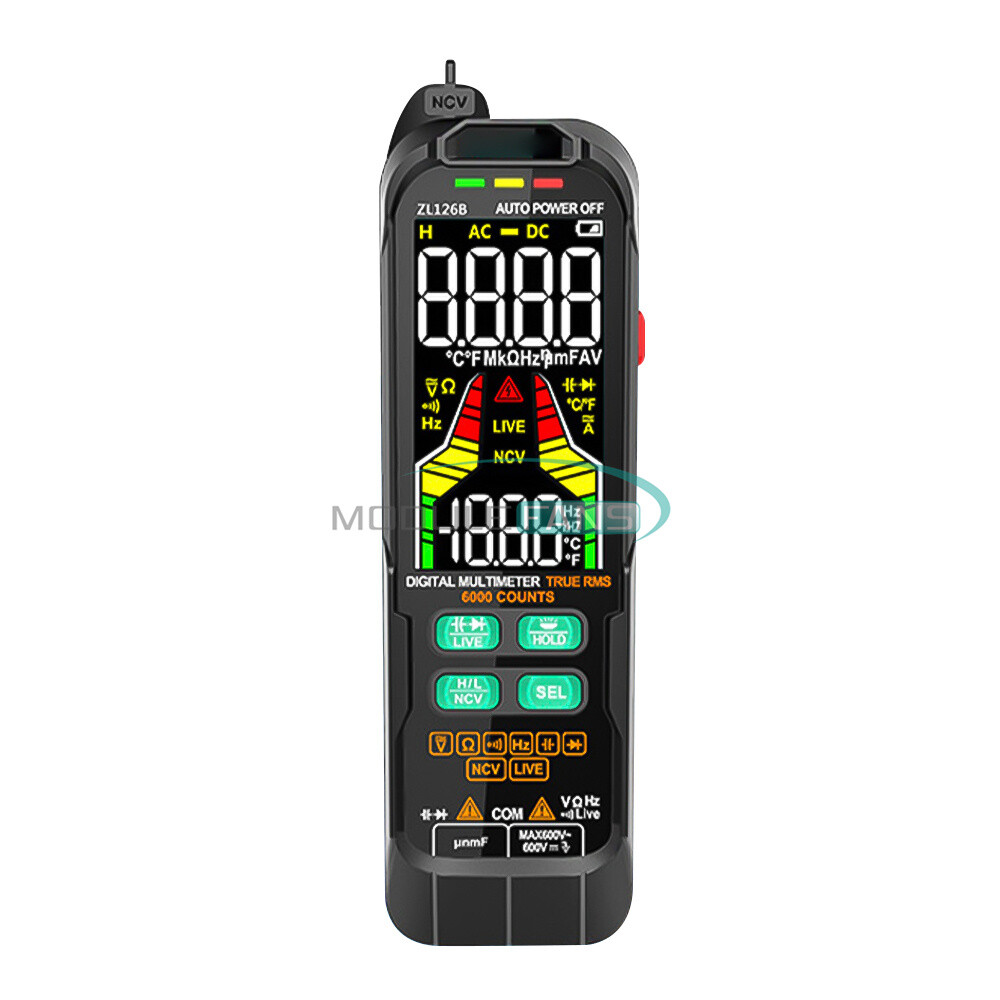 Digital Multimeter Voltage Current Capacitance Frequency Diode True RMS Tester