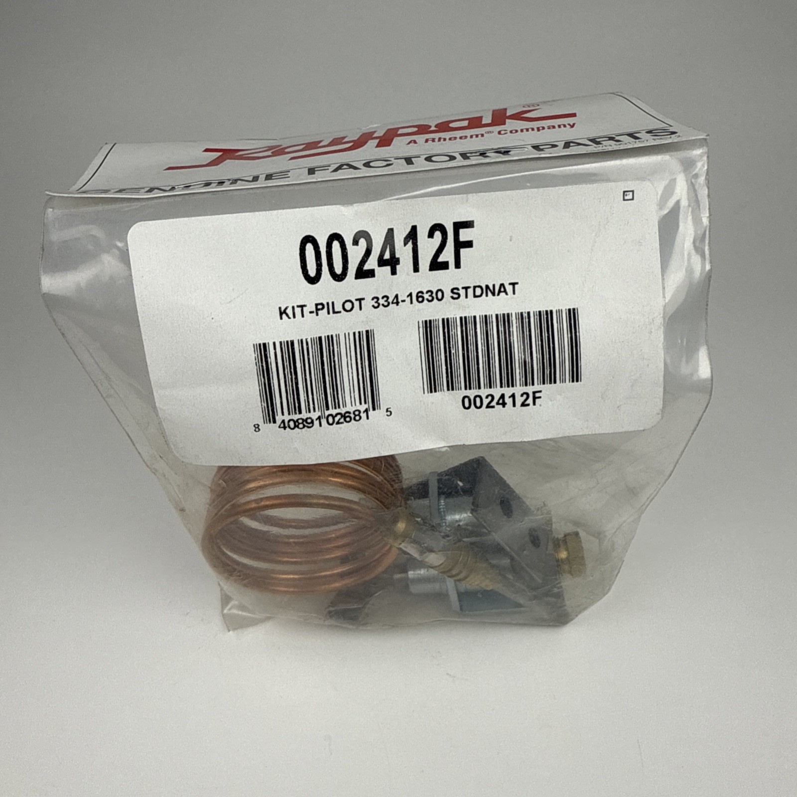 Raypak Thermocouple Kit #002412F Pilot 3334-404-STD NAT