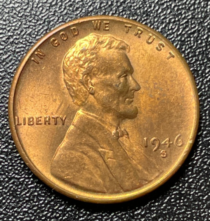 1946-S Lincoln Wheat Cent  About Uncirculated