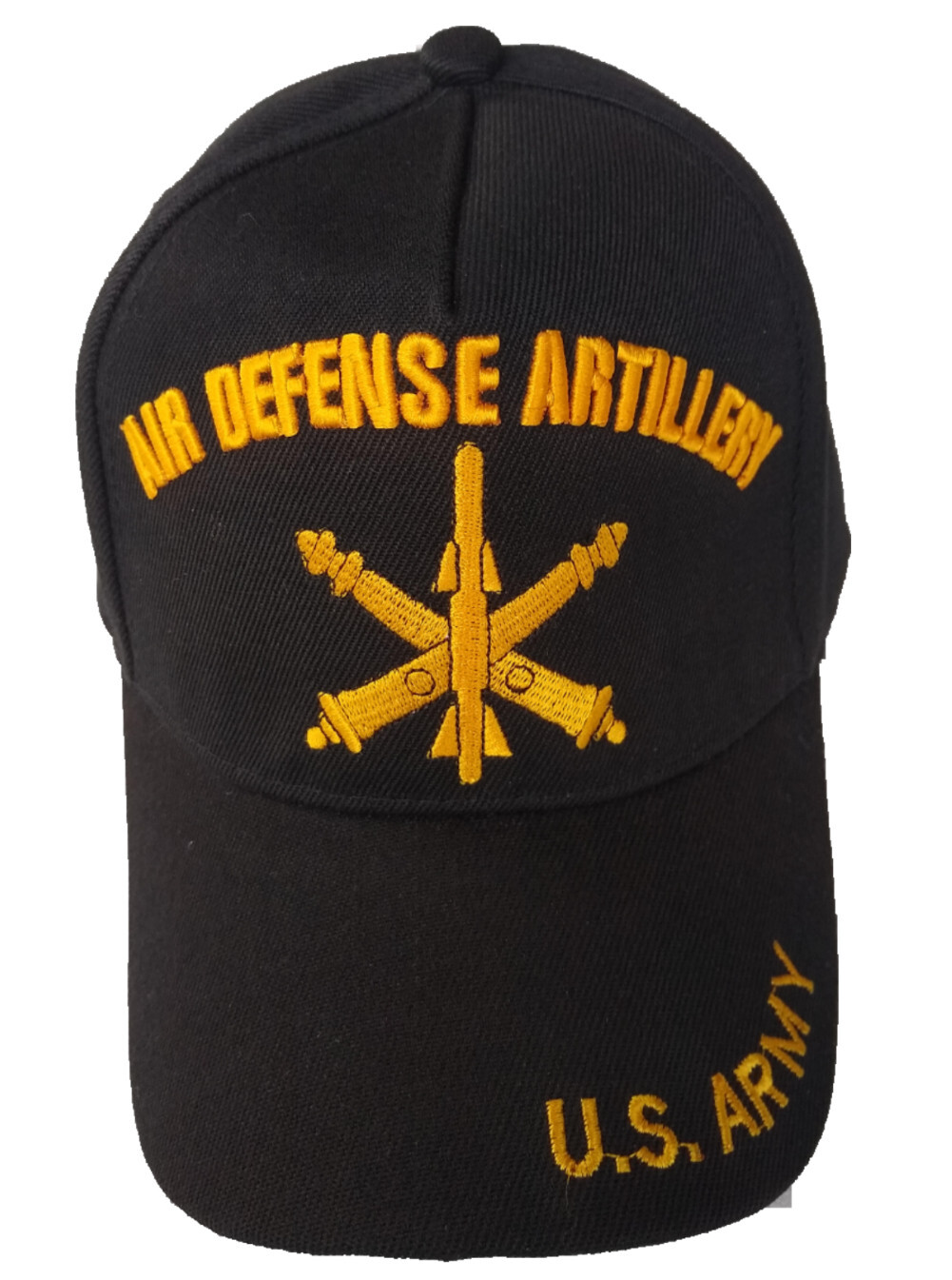 Air Defense Artillery, U.S. Army on bill,  black hat