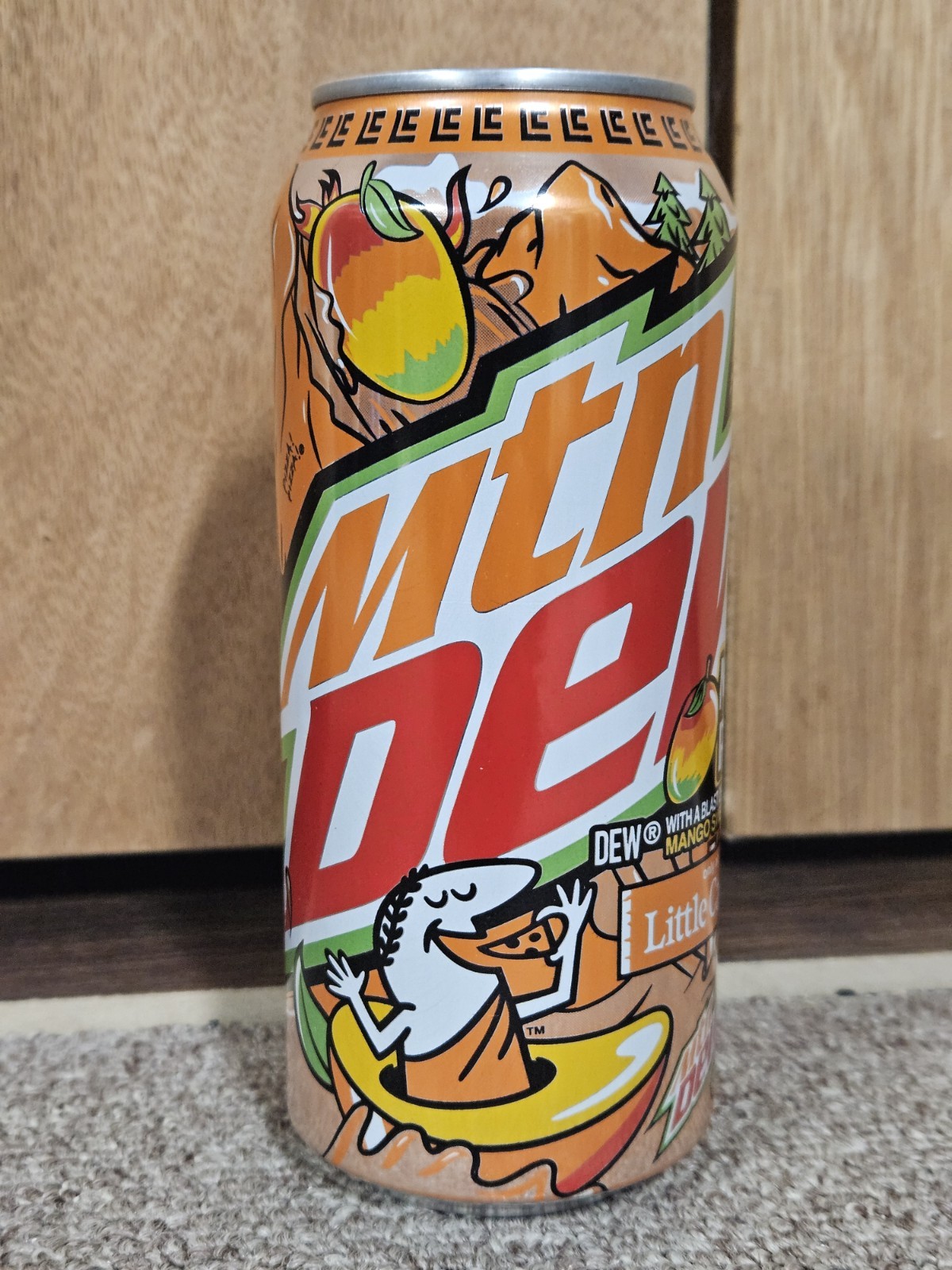 Empty Mountain Mtn Dew Mango Rush Can Little Caesars 2025 LIMITED EDITION