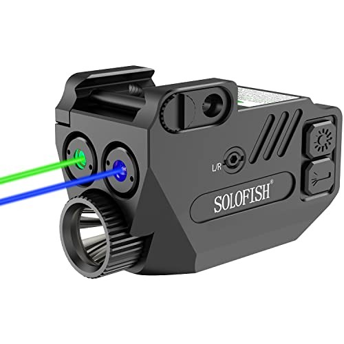 500 Lumens Tactical Flashlight Laser Light Combo for Glock 19 with Strobe Functi