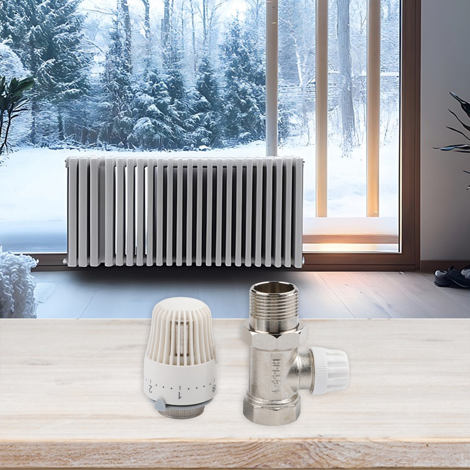 Adjustable Temperature Settings in Thermostatic Valve for Underfloor Heating