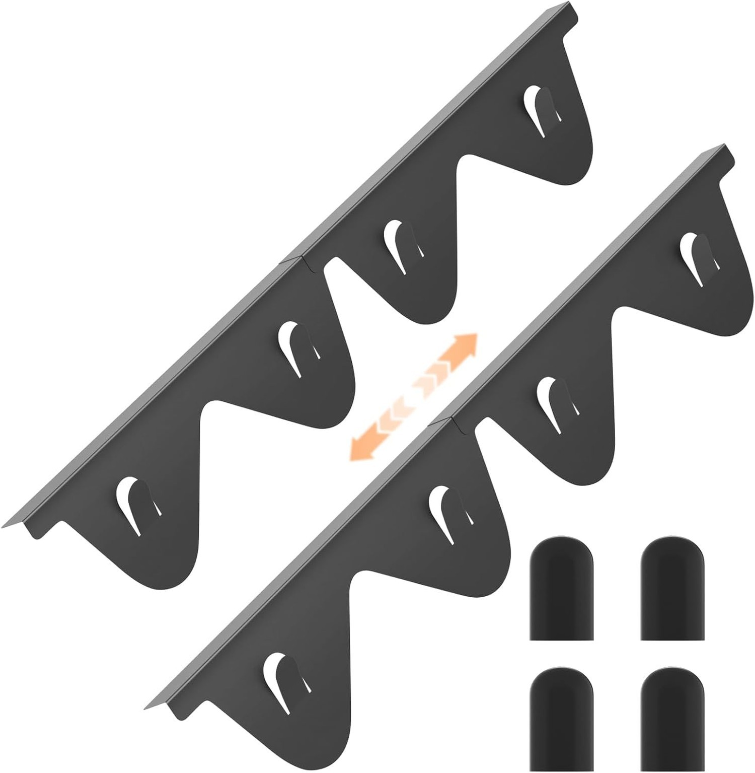 Stove Gap Covers Stainless Steel - 2 Pack Stove Gap Filler, Retractable Lengt...