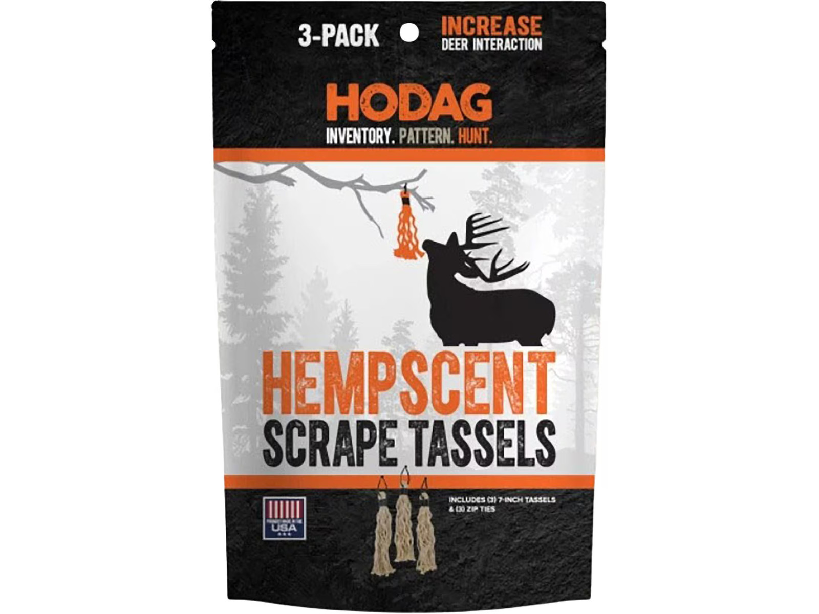 Hodag HempScent Mock Scrape Rope Tassels 3PK