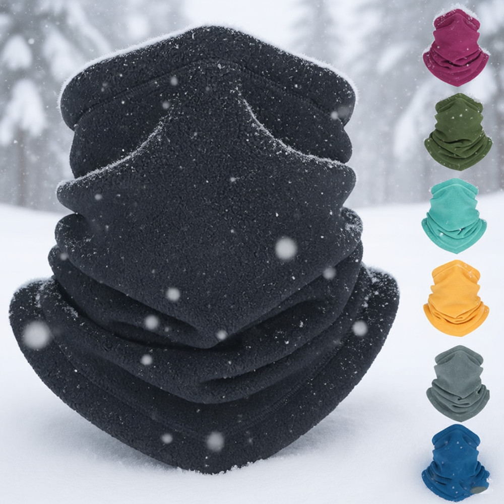 Mens Women Winter Neck Warmer Fleece Neck Gaiter Ski Face Mask for Cold Weather