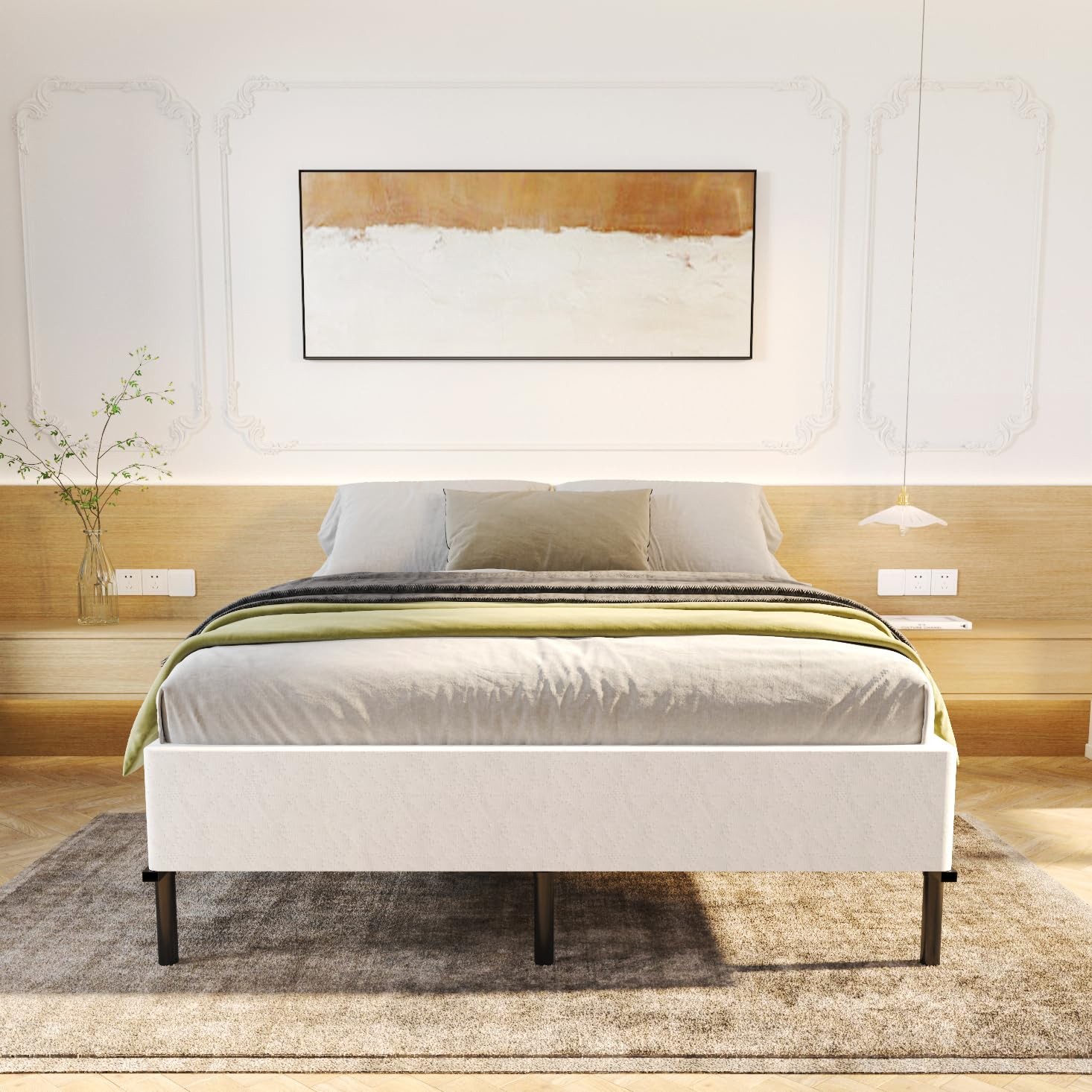 King Spring 9 Inch, Heavy Duty Metal Spring King Size Bed Base, Mattress Foun...