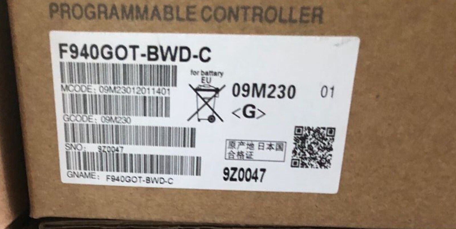 NEW Mitsubishi F940GOT-BWD-C HMI Programmable Logic Controller