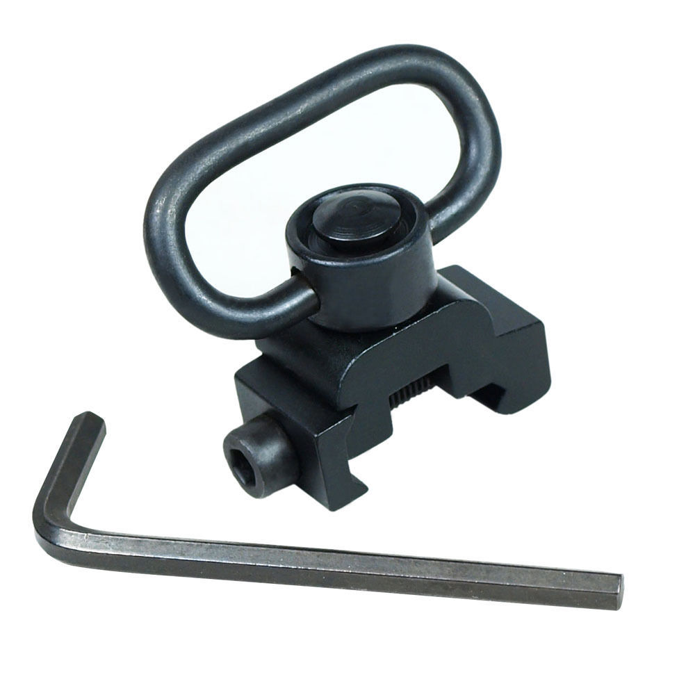 QD Sling Swivel Attachment w/ 20mm Picatinny Rail Mount Quick Release Detachable
