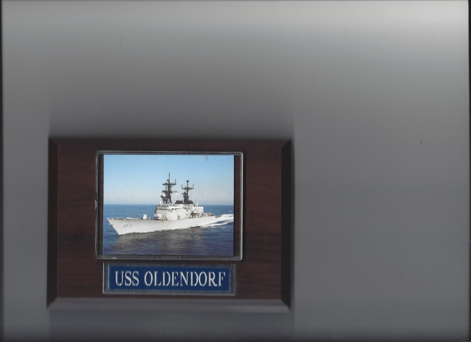 USS OLDENDORF PLAQUE DD-972 NAVY US USA MILITARY SPRUANCE-CLASS DESTROYER