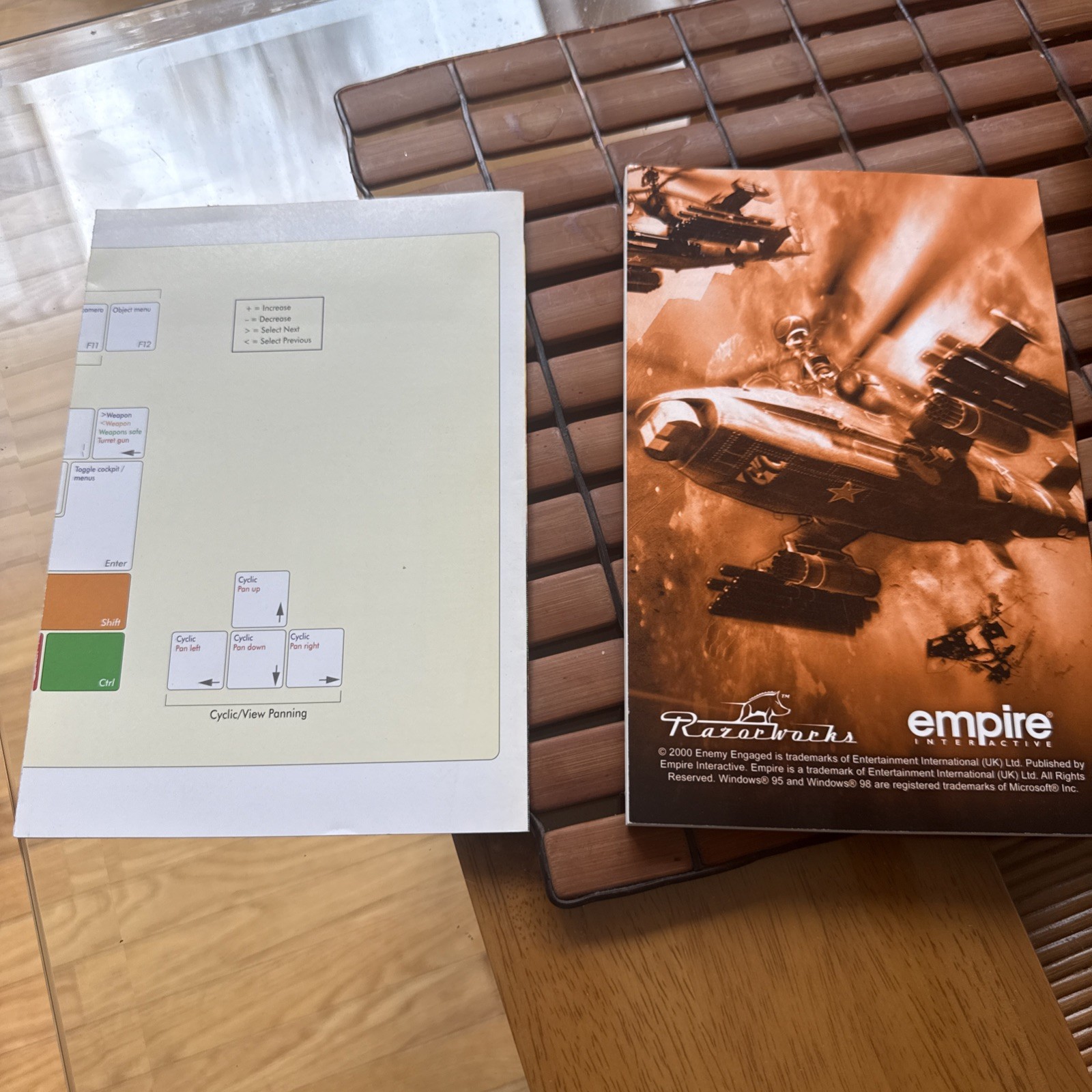 Enemy Engaged PC Game Manual And Keyboard Map Only