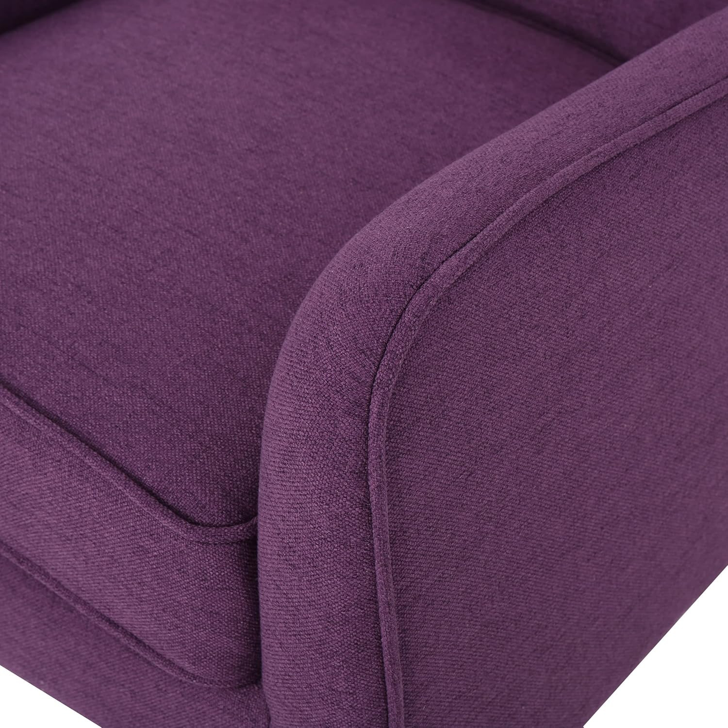 Felicity Purple Mid-Century Fabric Arm Chairs - Set of 2