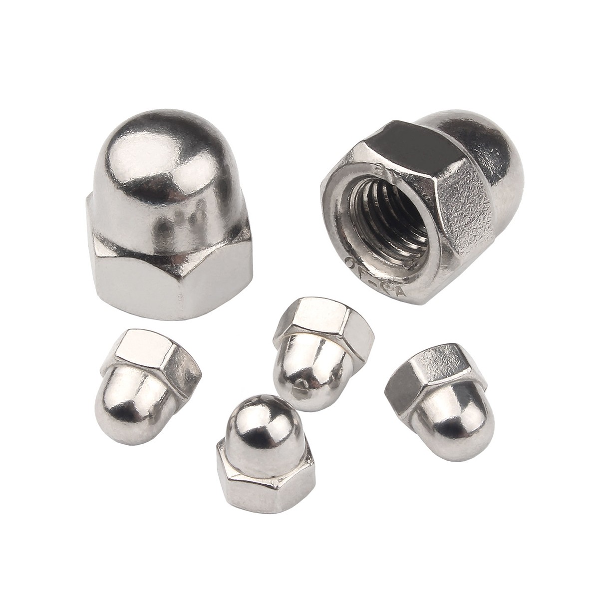 Dome Nuts to Fit Metric Bolts A2 & A4 Stainless Steel M3 M4 M5 M6 M8 M10 to M24