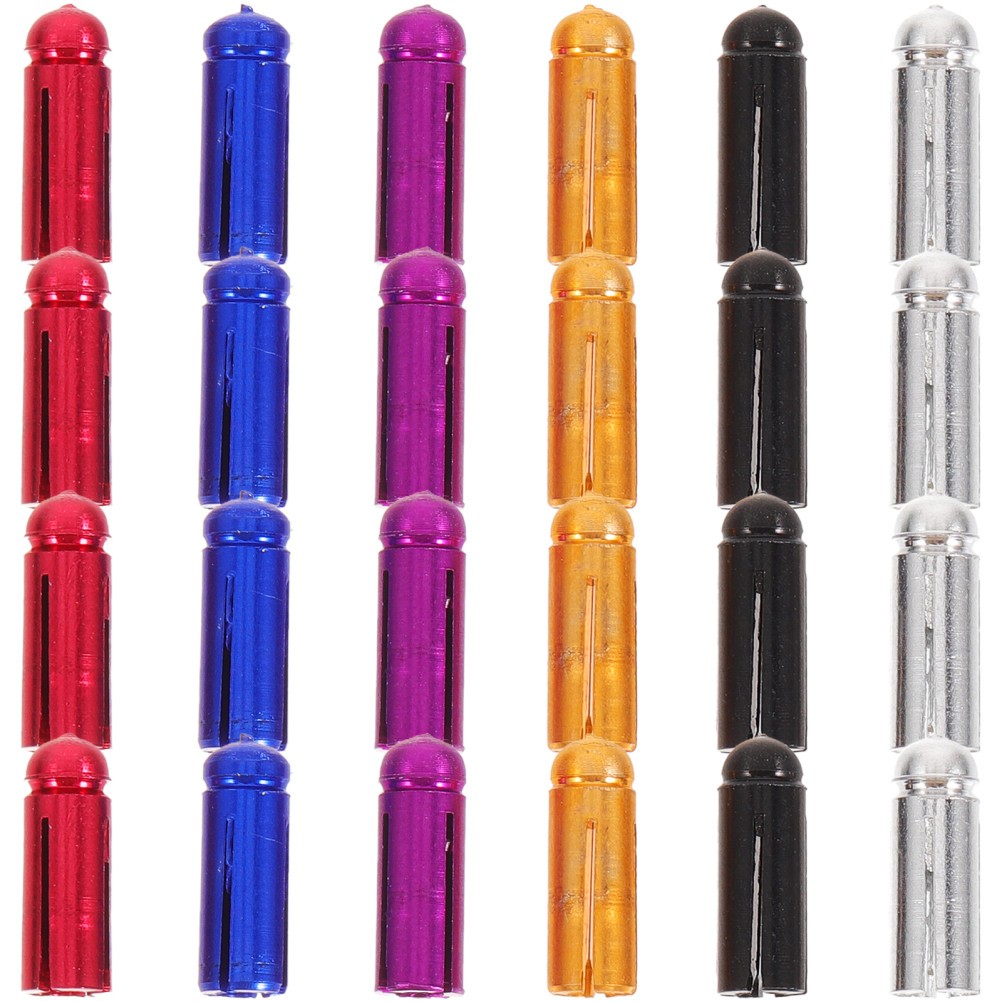 24Pcs Aluminum Alloy Flight Wing Protectors Assorted Colors Durable Dart Tool