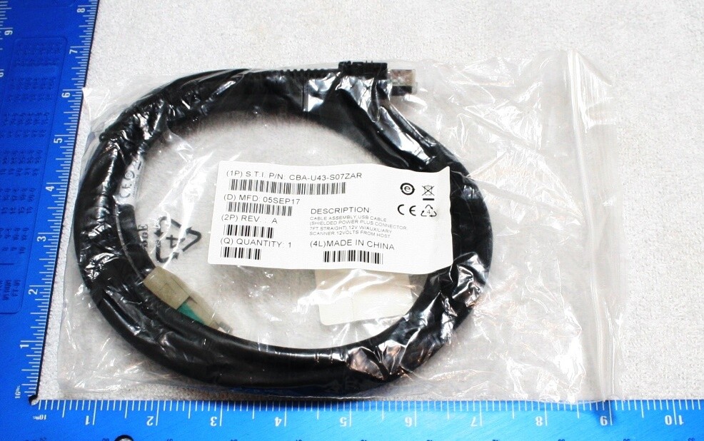 Zebra CBA-U43-S07ZAR Shielded USB Power Plus Connector Cable