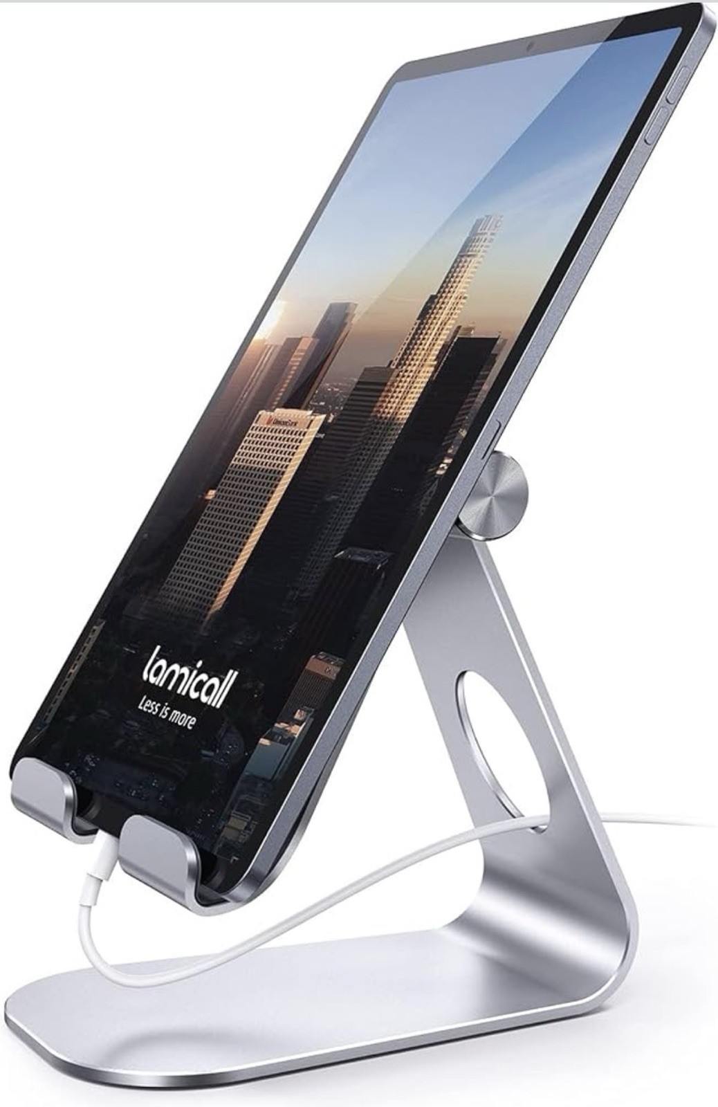 Lamicall Tablet Stand, Adjustable Tablet Holder - Desktop Stand Dock black