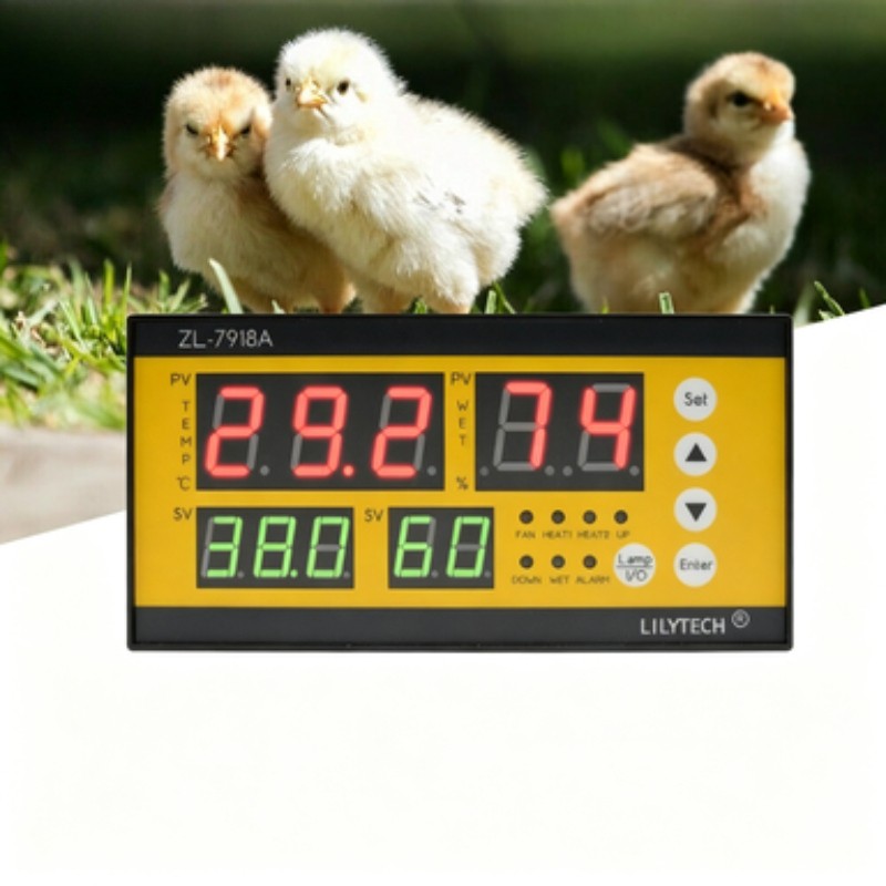 AC 100-240V Temperature Humidity Controller Sensor ZL-7918A Smart Incubator