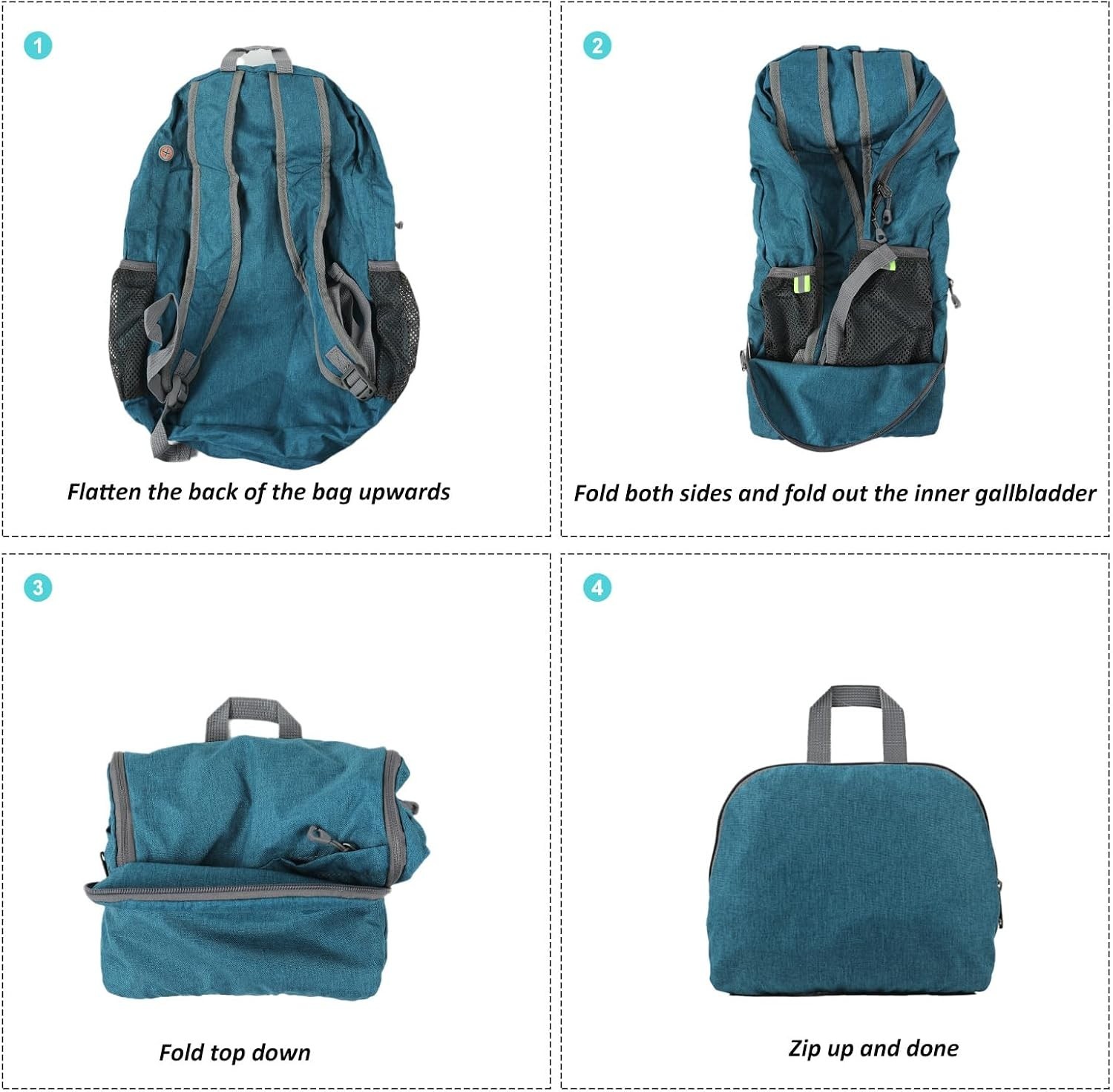 Ultra Lightweight Packable Backpack 25L - Foldable Hiking Daypack for Travel,...