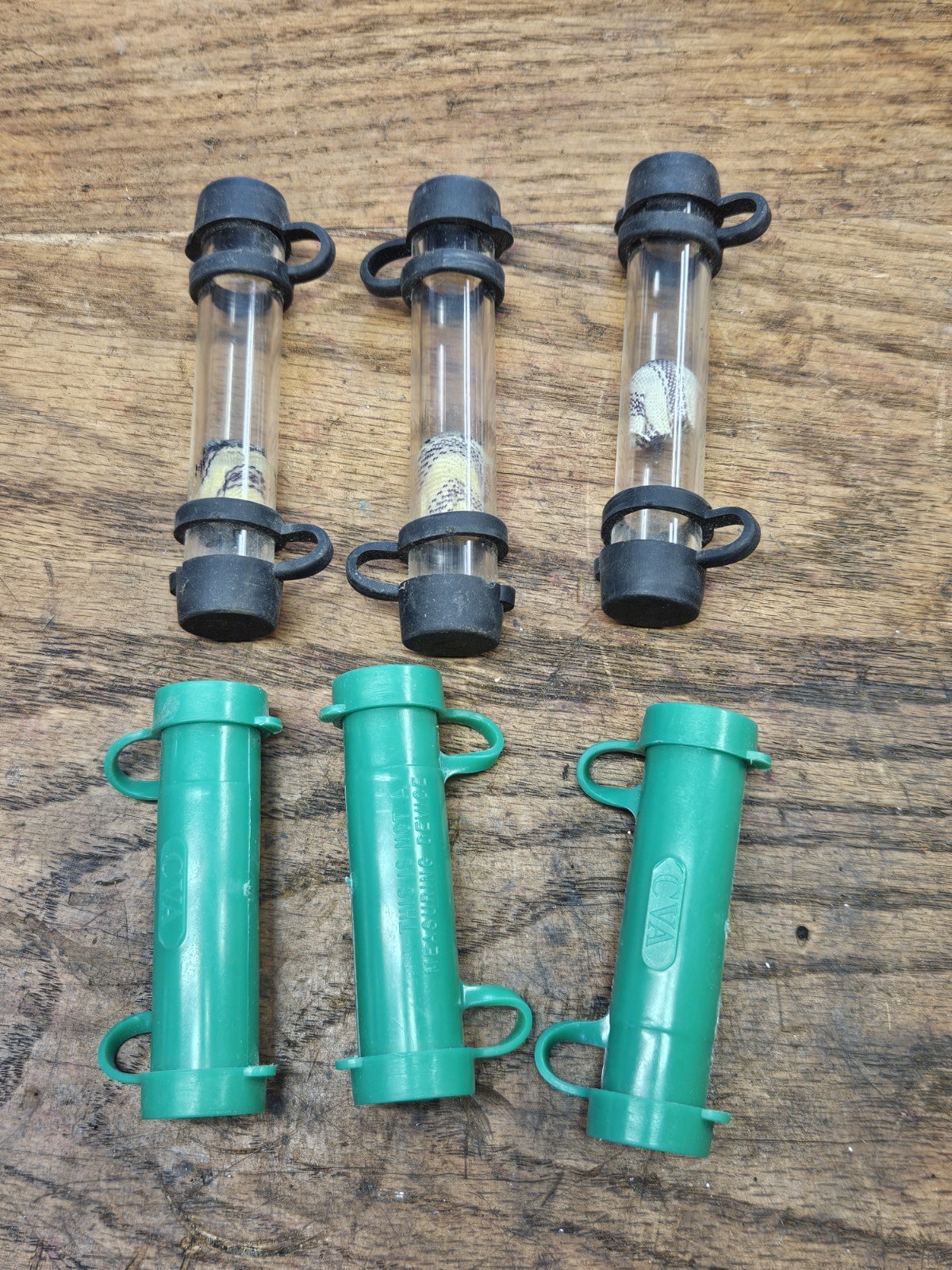 Lot Of (6) .50 Caliber Muzzleloader Speed Loaders Black Powder T/C CVA