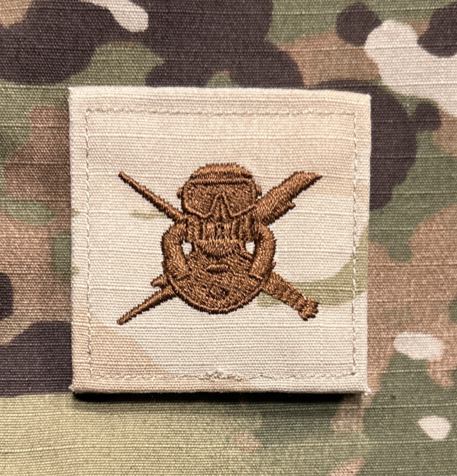 US Air Force Combat Diver Badge OCP w/ Hook AFCDC USAF