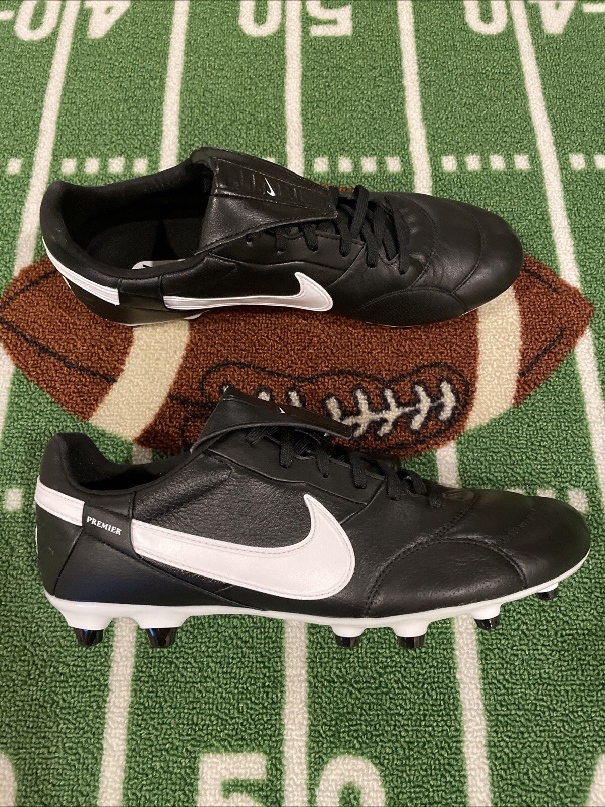 Nike Premier III 3 FG Soccer Cleats Black White AT5889-010 Men's Sz 13