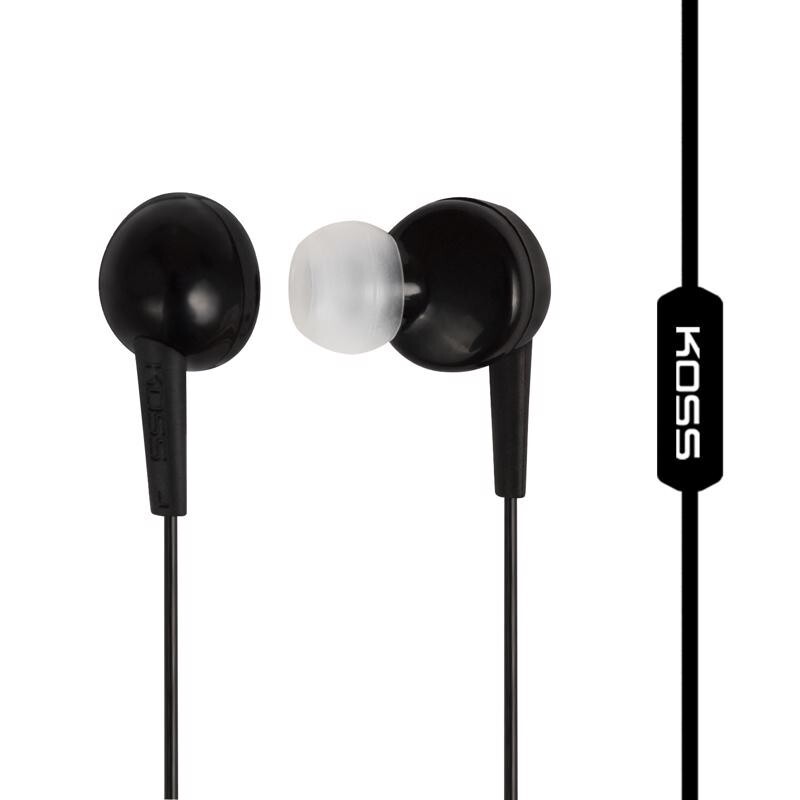 Koss On-Ear Black Wired Headphones Earbuds 1 pk