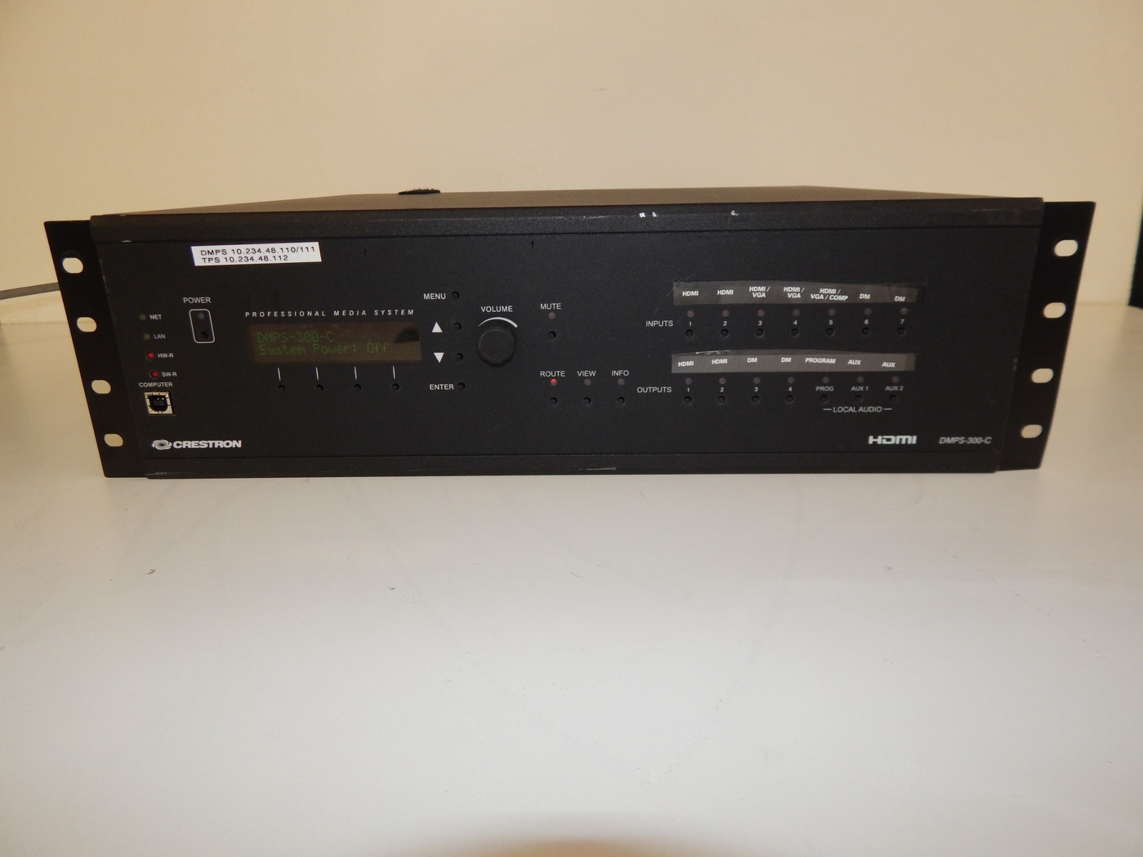 ^^ Crestron DMPS-300-C Media Switcher - DigitalMedia Presentation System (KWJ1)