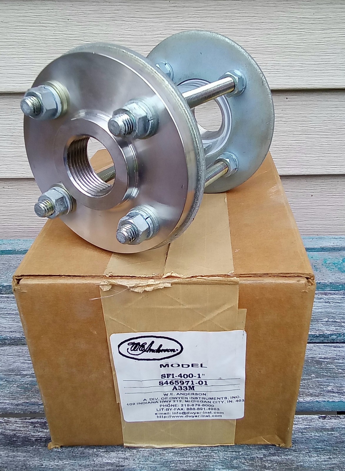 DWYER SFI-400-1" S465971-01 SS Stainless Steel A33M W.E. Anderson Sight Flow