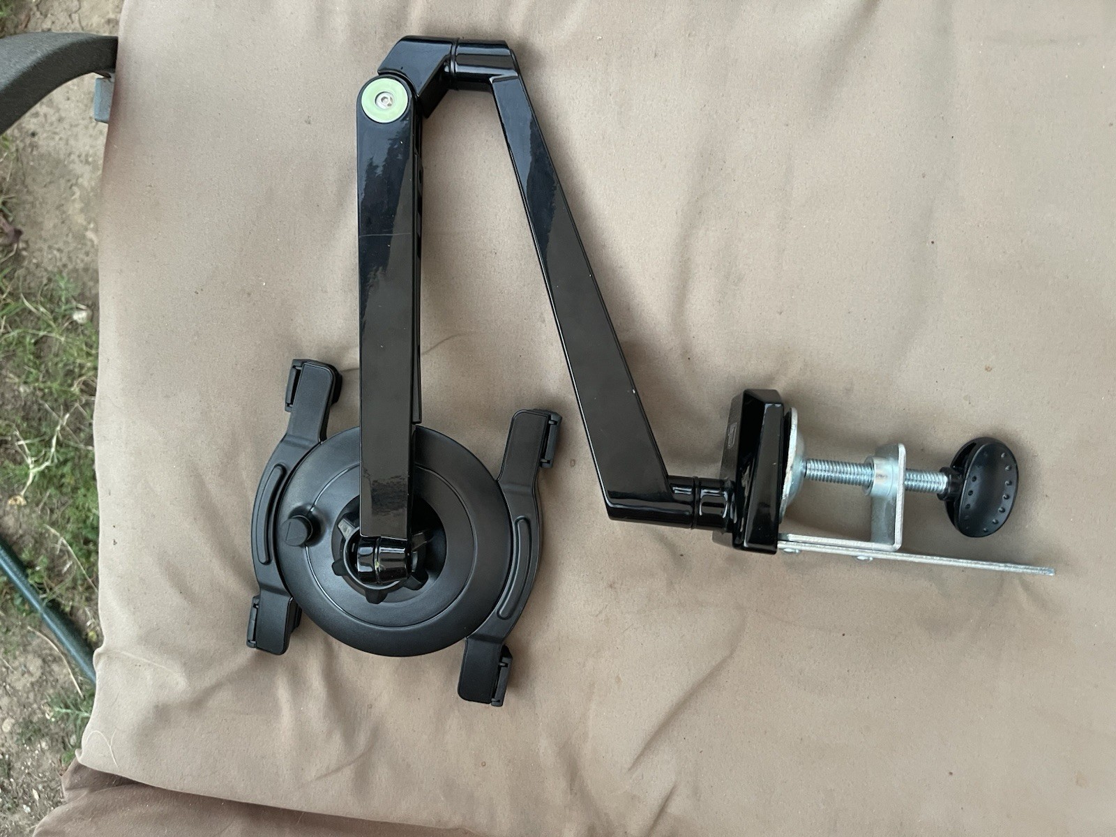 CTA Adjustable Tablet Desk Mount Clamp Holder Stand Universal Black