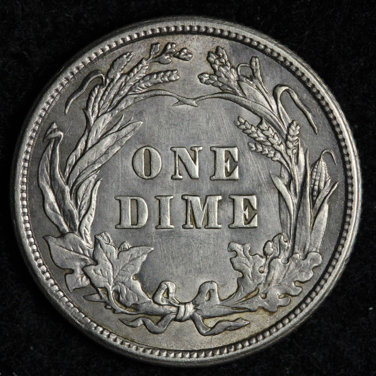 1911 Barber Silver Dime AU E308 WZCM