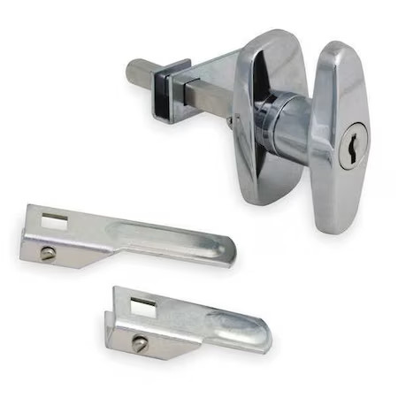Zoro Select 4Rre5 Cam Latch, Keyed, Bright Chrome,  4Rre5