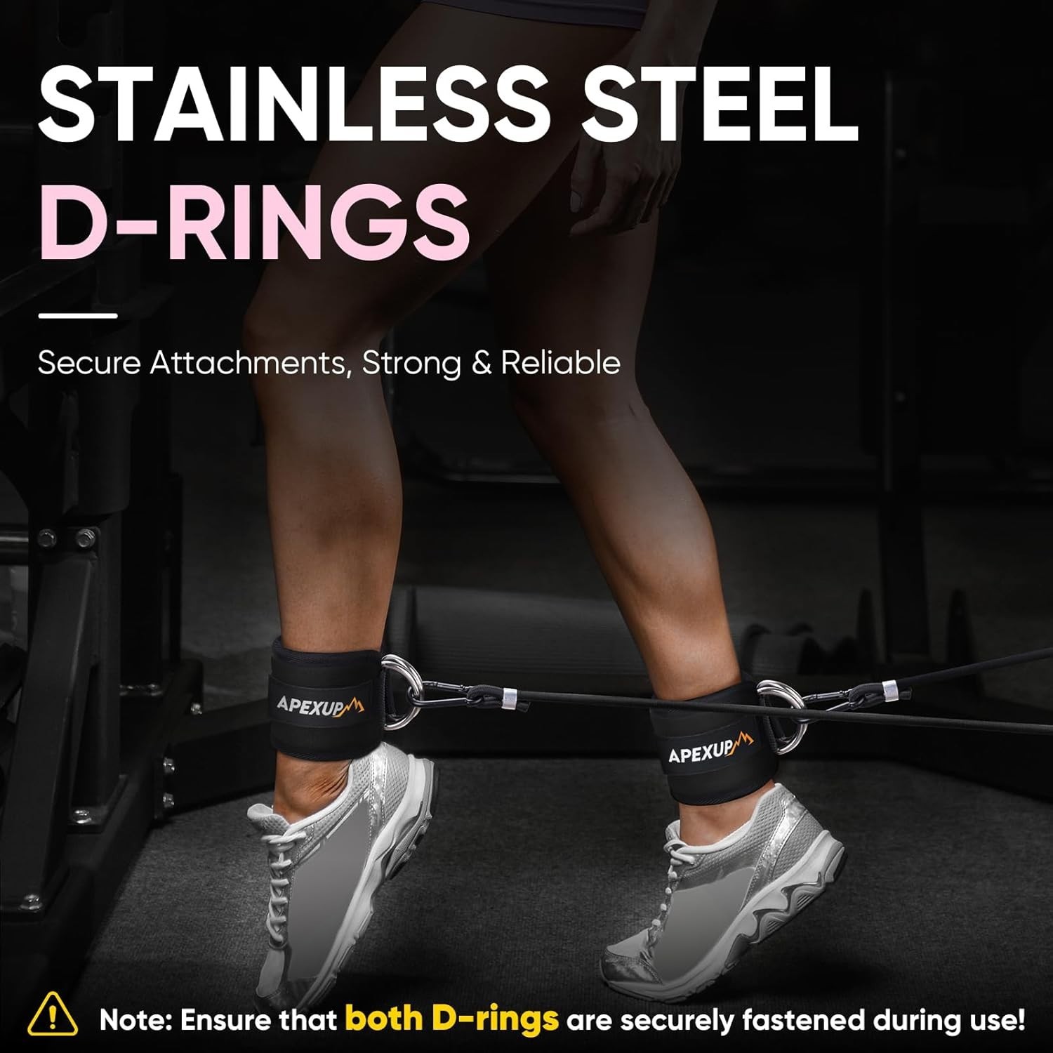 Neoprene Ankle Strap with Adjustable Fit for Cable Machine Workouts